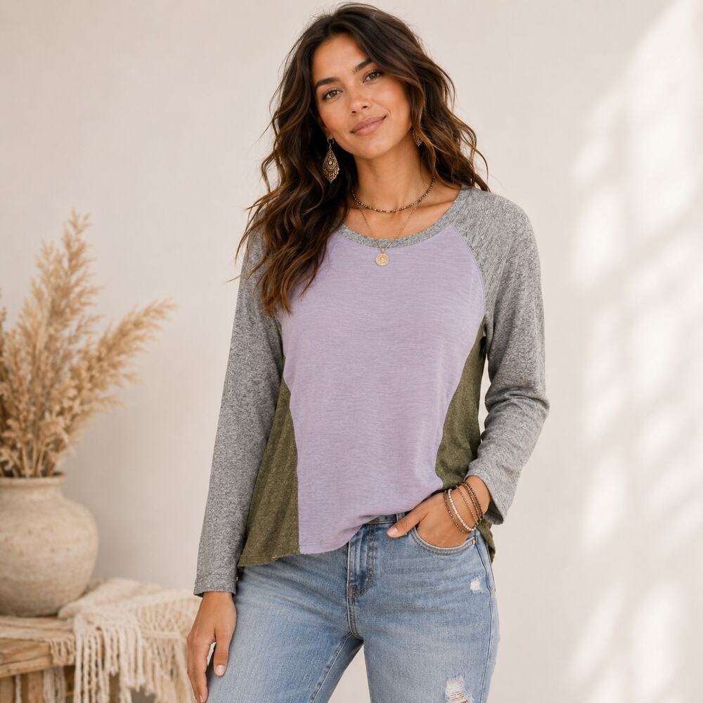 Anthropologie Saturday Sunday Perla Colorblocked Sweater Women's Size XS Casual
